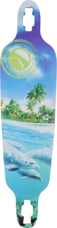 San Clemente Everything Drains 10" Bamboo Longboard Deck