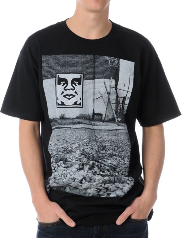 Obey Pittsburgh Black Tee Shirt