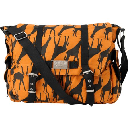 Volcom Girls Copy Kat Giraffe Print Workbag