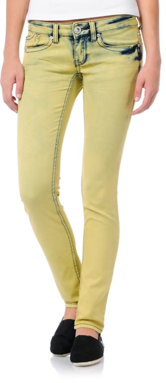 Hydraulic Indie Pale Lemon Yellow Jeggings