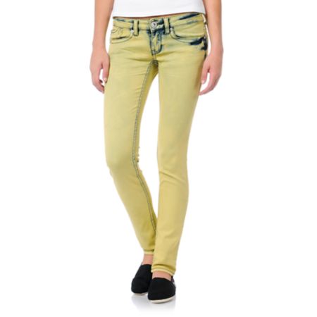 Hydraulic Indie Pale Lemon Yellow Jeggings