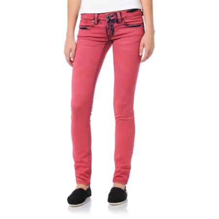 Hydraulic Indie Strawberry Red Jeggings