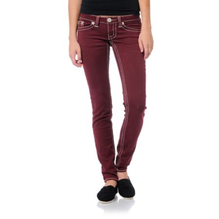 Hydraulic Ultra Cranberry Red Jeggings