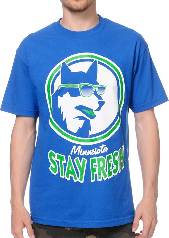 Rep Minnesota Stay Fresh Wolf Blue Tee Shirt
