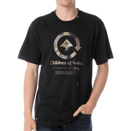 LRG Lifted Camo Kids Black Tee Shirt
