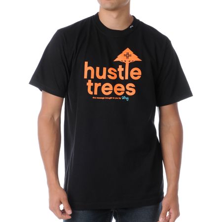LRG CC Four Black & Orange Tee Shirt