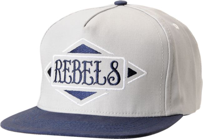 REBEL8 Always A Rebel Grey Snapback Hat