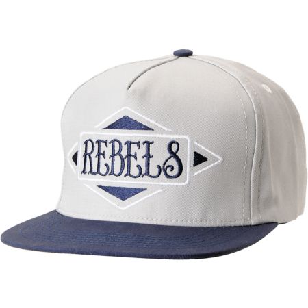 REBEL8 Always A Rebel Grey Snapback Hat