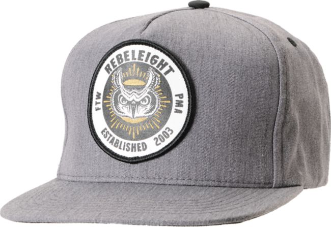 REBEL8 Owluminati Grey Snapback Hat