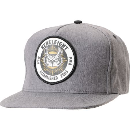 REBEL8 Owluminati Grey Snapback Hat
