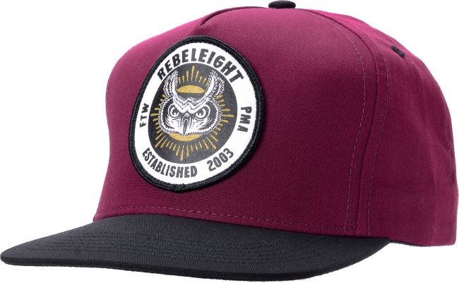 REBEL8 Owluminati Maroon 2Tone Snapback Hat