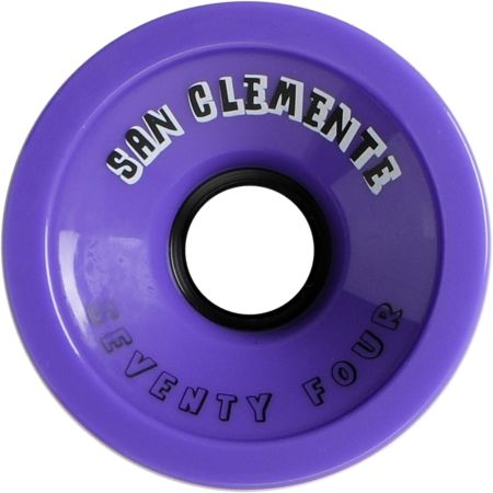 San Clemente Purple Summer Florescent 74mm Skateboard Wheels