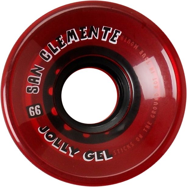 San Clemente Jolly Gel Cherry 66mm Skateboard Wheels