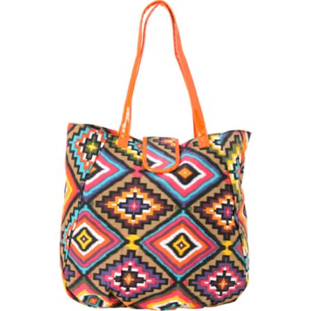 Super Trader Orange Tribal Tote Bag