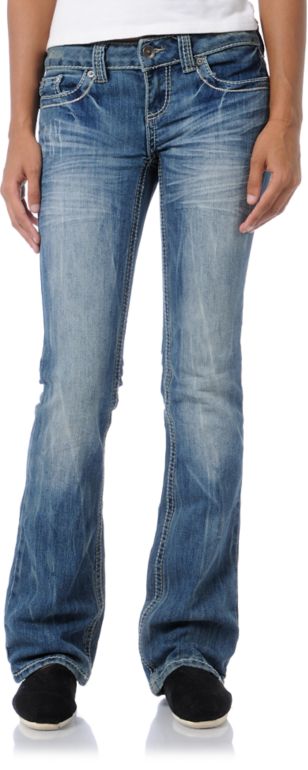 YMI Ashley Medium Blue Bootcut Jeans