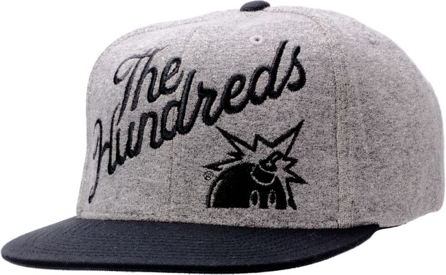 The Hundreds Slant Black & Grey Snapback