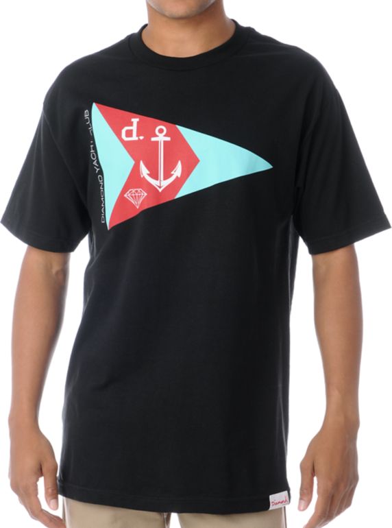 Diamond Supply Yacht Club Black Tee Shirt