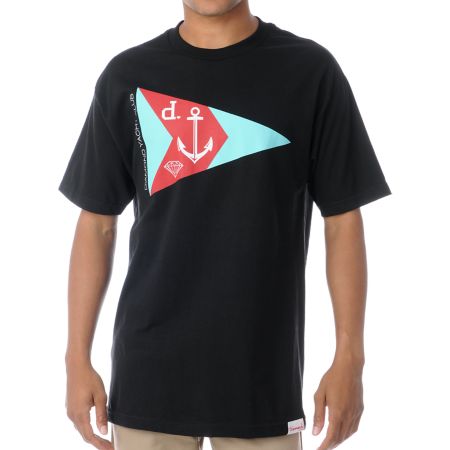 Diamond Supply Yacht Club Black Tee Shirt