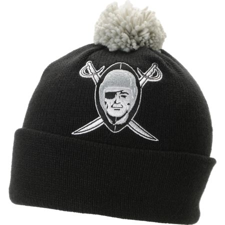 NFL Mitchell and Ness Oakland Raiders Pom Beanie