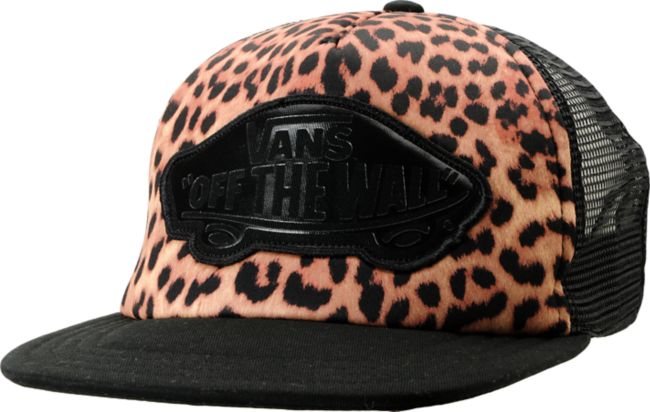 Vans Girls Beach Girl Leopard Trucker Hat