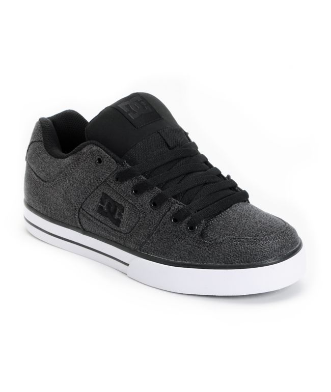 DC Shoes Pure Battleship Grey Skate Shoe