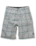 Fox Boys Rebirth Grey & Teal Plaid Shorts