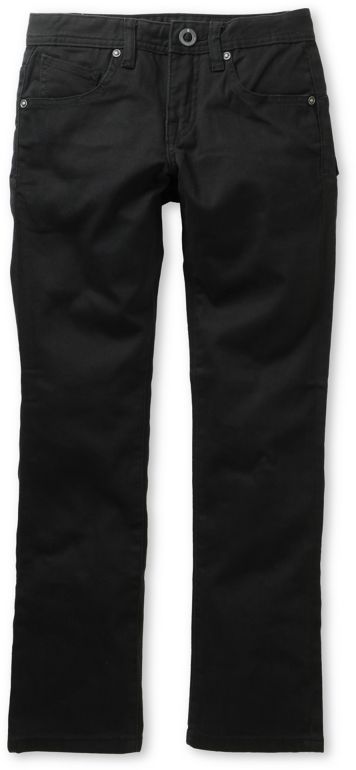 Volcom Boys 4x4 Black Twill Slim Jeans