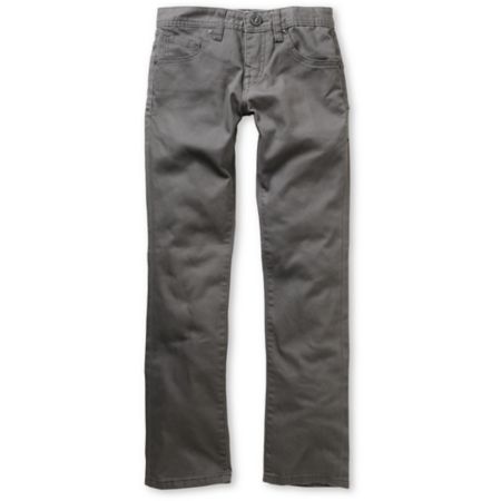 Volcom Boys 4x4 Grey Twill Slim Jeans