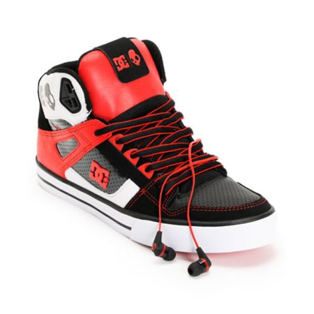 DC x Skullcandy Spartan Hi WC Black & Red Shoe