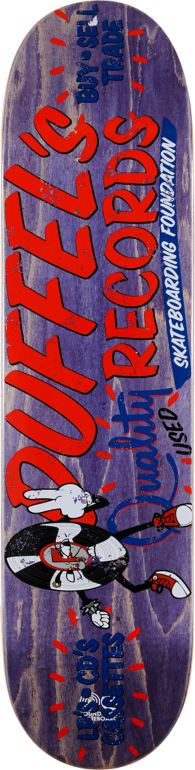 Foundation Duffel Signage 7.75" Skateboard Deck