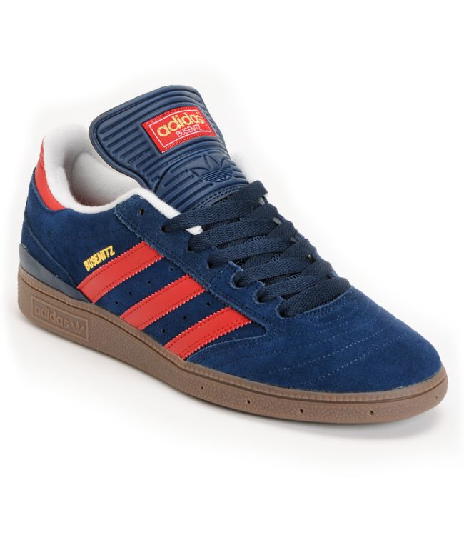 Adidas Busenitz Pro Navy, Red & Gum Skate Shoe