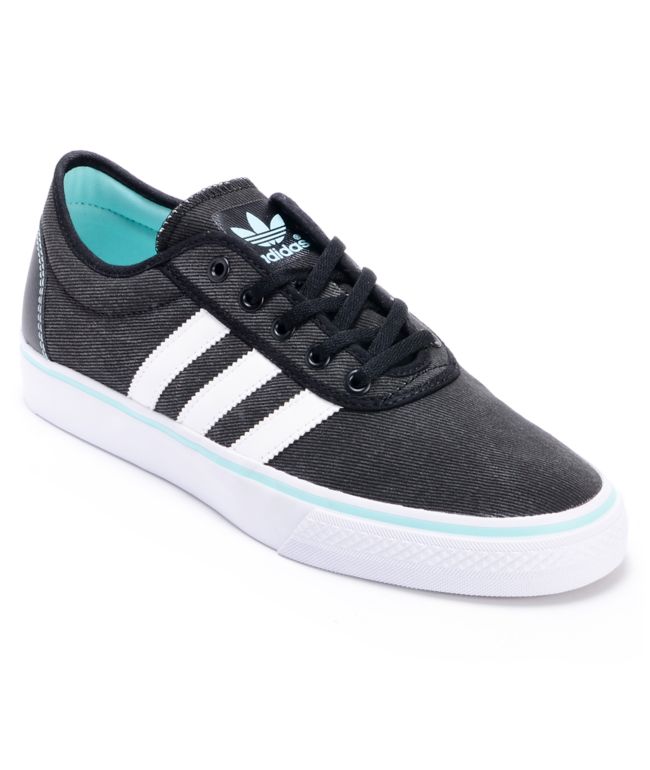 Adidas Adi Ease Black & White Canvas Shoe