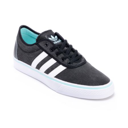 Adidas Adi Ease Black & White Canvas Shoe