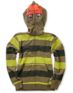 Volcom Boys Inyoface Green Stripe Face Mask Hoodie
