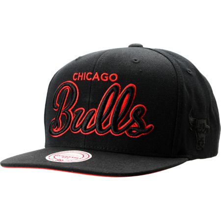 NBA Mitchell and Ness Chicago Bulls Blacked Out Snapback Hat