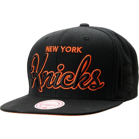 NBA Mitchell and Ness New York Knicks Blacked Out Snapback Hat