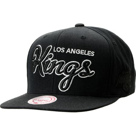 NHL Mitchell and Ness LA Kings Blacked Out Snapback Hat