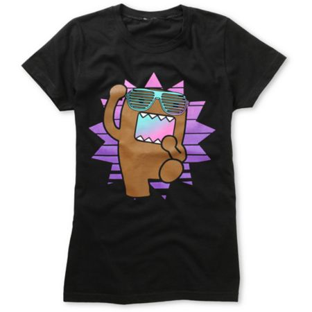 Domo Dance Girls Black Tee Shirt 