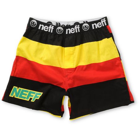 Neff Rad Rasta Yellow, Red & Black Boxers