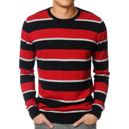 Empyre Montage Red Striped Sweater