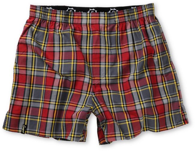 Empyre Huntin Marn Red Plaid Boxers