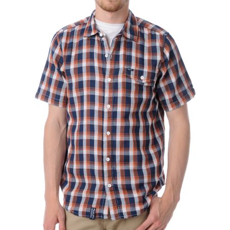 LRG Peace To The Gauze Plaid Button Up Shirt