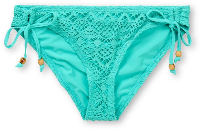 Reef Easy Breezy Crochet Turquoise Tunnel Tie Bikini Bottom