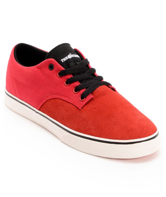 The Hundreds Johnson Low Red Canvas Shoe