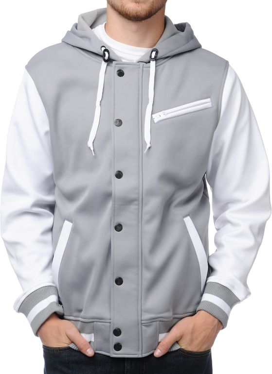 Aperture Upsetter Grey & White 10K Tech Fleece Jacket 2013