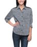 Empyre Girls Chakra Charcoal & Black Button Up Shirt