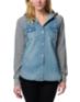Empyre Girls Sycamore Hooded Denim Shirt