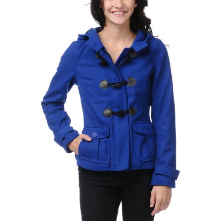 Empyre Girls Zenith Princess Blue Toggle Peacoat