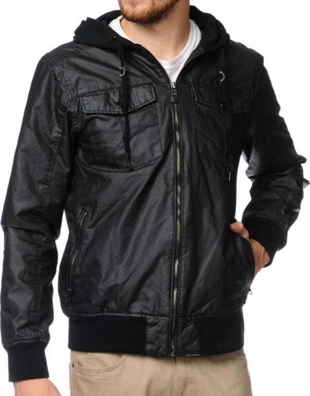 Empyre Kelso Black Waxed Canvas Jacket