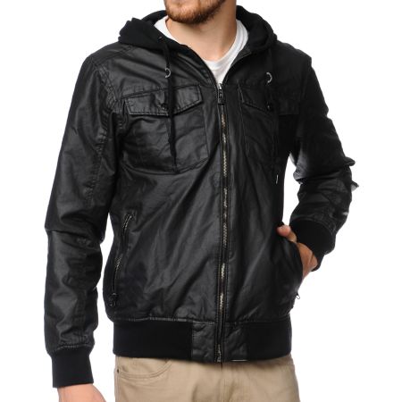 Empyre Kelso Black Waxed Canvas Jacket